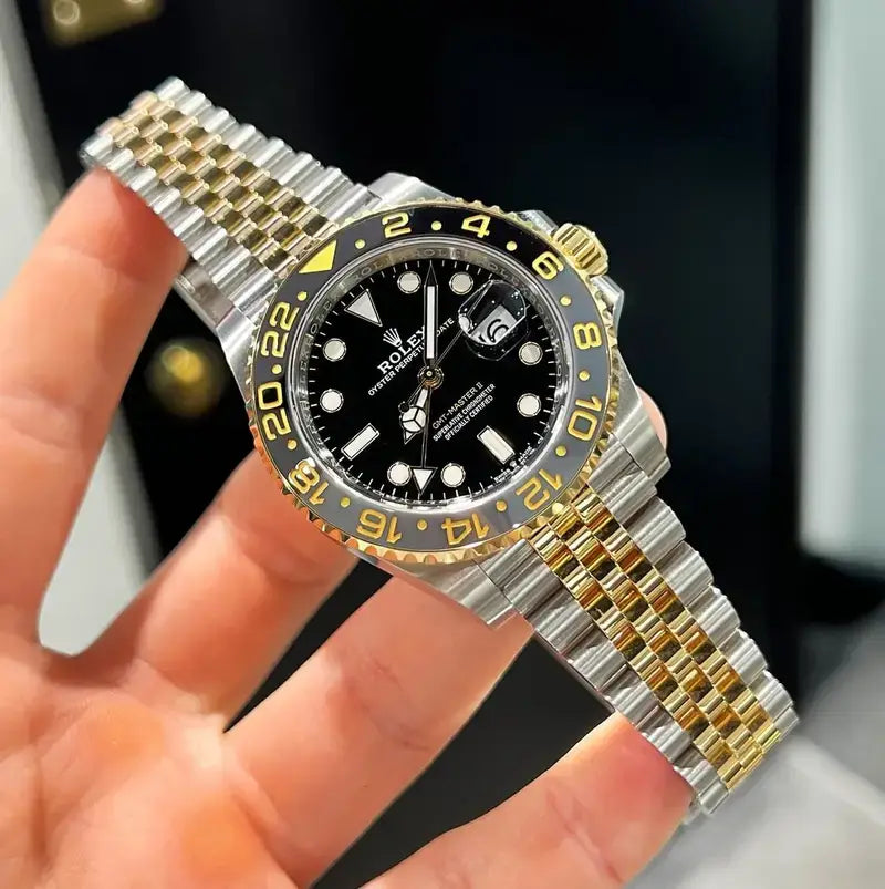 RLX GMT MASTER 2 GOLD BLACK
