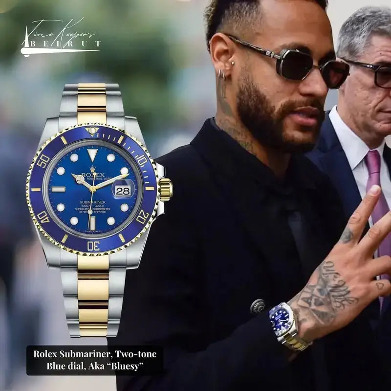 RLX SUBMARINER 2 TON BLUE DAIL NEYMAR JR EDITION