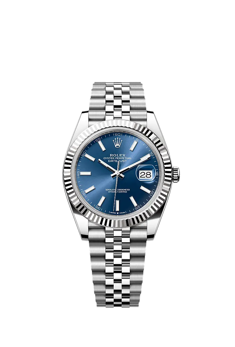 RLX Datejust Silver Blue Dial Metal Watch